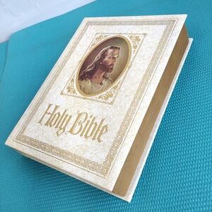 Vintage Big Holy Bible Red Letter Reference Edition King James Version KJV